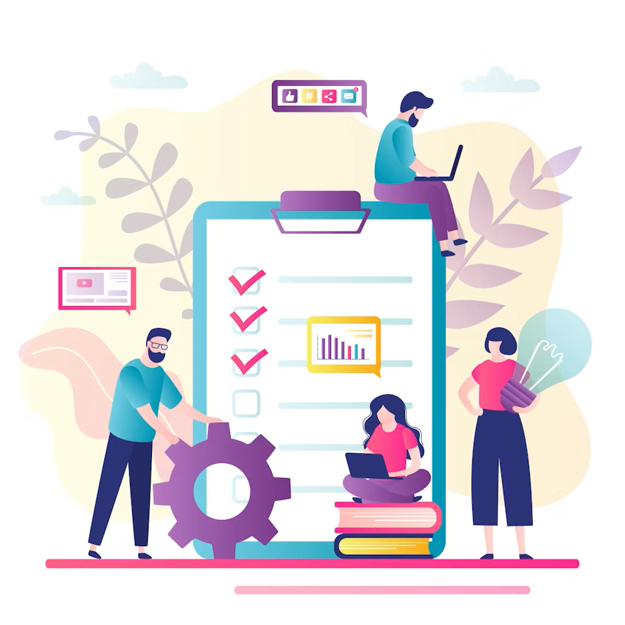 Laptop running template builder